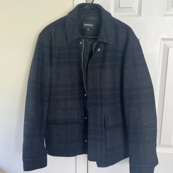 Bonobos Italian Wool Bomber Jacket - Picture 1 of 4